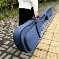 摩卡蓝41寸(收藏送赠品) 防泼水吉他包40/41寸民谣 贝司袋可背可提加厚棉电吉他套乐器琴包