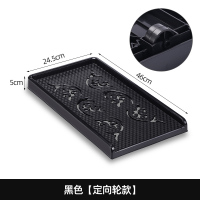 雅致黑[定向平行轮款] 台式电脑主机托盘可移动底座支架家用办公机箱拖盘滑轮增高置物架