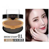 01#深棕+深灰黑(3种眉形+眉刷) 兰蒄超火懒人眉毛印章眉粉防水防汗初学者眉笔不脱色一秒画眉神器