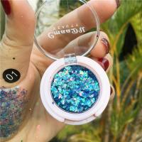 01 眼影膏亮片单色金葱粉亮片眼影膏五角星星月亮碎片炫彩偏光舞台妆