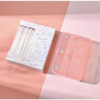 100支白色 赠收纳盒 其它材质 轻松晕出氛围感唇妆~Skinstar便携一次性唇刷植绒唇膏棒实心刷杆