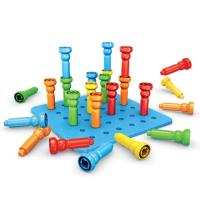 25颗钉套装 建筑拼搭小钉板拔钉子精细动作拼插积木益智力玩具早教3-5-7周岁