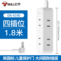 1.8米/4插-A140 公牛插座板带长线插排插接线板拖线板学生宿舍家用USB多功能多by