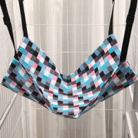 七彩格子(加厚) S-35*35cm(建议5斤内) 猫咪吊床笼子用猫吊床挂窝猫秋千悬挂式猫窝吊篮挂床宠物吊窝夏季