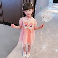 [女童]0782小老虎纱裙 90 儿童唐装女童旗袍连衣裙男童汉服套装夏季宝宝六一演出服中国风男