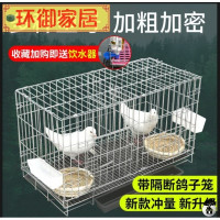 超小型35*26*33粪盘 家用鸽子笼养殖笼大号特大繁殖配对鸽子笼大型不锈钢色加粗鸟笼