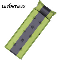 单人绿灰192*60*3cm 自动充气床垫户外露营帐篷睡垫加厚双人地野餐防潮垫子3-4人便携5