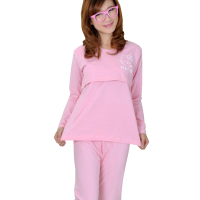 灰色 均码 慈颜孕妇睡衣 哺乳套装 哺乳家居服 月子服 喂奶衣套装 CY801