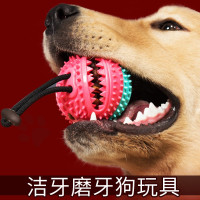 发声漏食球 狗狗发声玩具耐咬磨牙洁齿牙刷大型犬金毛萨摩耶宠物用品解闷神器