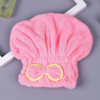 粉色 包头巾浴帽擦头发干发巾懒人女款好看头套浴巾干发冒帽子洗头帽长