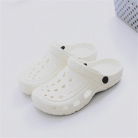 1705女款(白色) 36 洞洞鞋女士拖鞋夏季包头半拖鞋情侣室外海边凉拖防滑沙滩鞋凉鞋男