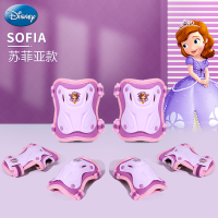 苏菲亚[护具] 均码(适合3-12岁、头盔可调节、护具可调节) 迪士尼儿童头盔电动自行车轮滑滑板平衡宝宝护具安全头帽男女