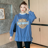 单件蓝色上衣 M 矮小个子孕妇装春款秋季套装早秋外出两件套时尚款潮妈韩版150cm