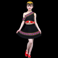 M新款女童[款式三] 100 cm 三月三儿童少数民族服装男女童壮族苗族黎族瑶族布依土家族演出服