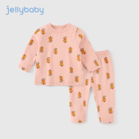 粉底小熊 80cm 女童秋衣秋裤套装3岁男童内衣春季宝宝保暖儿童春装2小童睡衣春秋