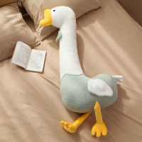 绿鹅 约75厘米(收藏加购送眼罩) 大鹅孕妇抱枕女生睡觉夹腿靠垫枕头儿童床上长条枕软公仔侧睡神器