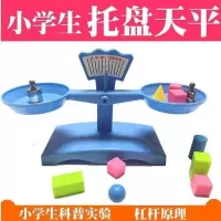 天平称套装 .小学生教具天平秤科普幼教儿童科学实验器材天平称早教玩具手提