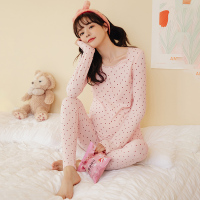 常规款-粉底圆点 M 米度丽秋衣秋裤套装孕妇睡衣秋冬产后月子服保暖内衣孕妇家居服