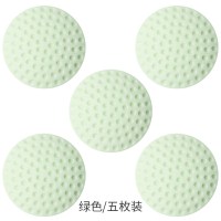 绿色高尔夫[5个装]加厚3M强力胶贴 门后门把手防撞垫硅胶马桶盖窗户防磕碰贴家用吸盘冰箱保护贴