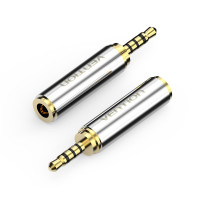 2.5[公]转3.5[母] 1个装 0m 威迅 耳机转换器2.5转3.5ymm音箱音响手机插头公对母音频线转接头