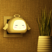 [光控]天使黄光 买2送1 智能光控天使守护小夜灯 天使宝宝女孩婴房儿童小夜灯感应床头灯