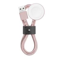 粉红色 Native Union磁吸尼龙手表无线充电器苹果AppleWatch全系列通用