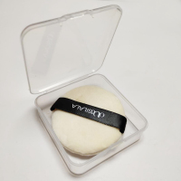 原配后备粉扑1枚装(送粉扑盒) 后备粉扑 欧斯啦啦翻盖弹力网珍珠散粉蜜粉空盒便携防漏分装带粉扑化妆镜薄