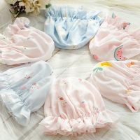 提花纱布帽随机 坐月子帽女夏季薄款透气4月份6时尚月子棉纱帽子产妇头巾可爱发带