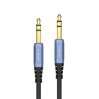 1.5米黑色QS0513 秋叶原6.5转6.5音频线大三芯公对公电吉他电钢琴电子琴接功放音响调音台音箱电子鼓连接线6.3