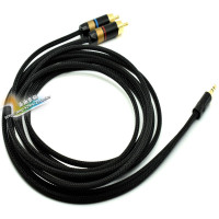 3.5转双莲花 其他长度 3.5转双莲花3.5mm一分二2RCA 惠威H4 H5 T200B 监听音箱线 音频线