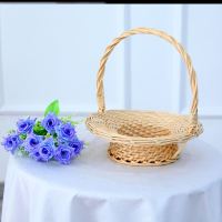 原色 小 六一儿童节幼儿园舞蹈表演花篮村姑手提篮婚庆花童喜糖小花篮果篮