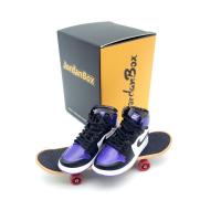 紫脚趾(滑板套装) 迷你AJ手指滑板套装3D立体刘球鞋模潮流精品钥匙扣摆件模型手办