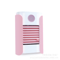 粉色 插电款喷雾+风扇 冷风机充电usb桌面迷你多功能冷风加湿器蓝牙音箱制冷风扇