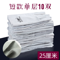正品焊兽单层短款25厘米10双 XL 牛皮电焊手套防烫隔热耐磨焊工手套耐高温柔软加长款防护劳保手套