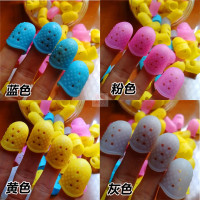 小号5个(颜色可留言) 吉他防痛指套拨片左手指弹按弦防痛指套保护手指防痛指套大中小号