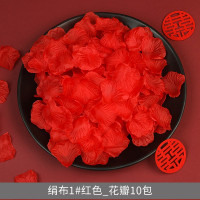 绢布1#红_花瓣1000片 花瓣 婚庆 手撒花仿真假花假玫瑰情人节表白求婚浪漫结婚婚房婚礼