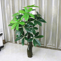 1米吉祥发财(无盆) 假树发财树仿真植物落地盆栽大型客厅盆景假花塑料花装饰仿真绿植