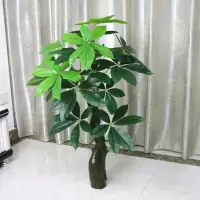 1米吉祥发财(无盆) 假树发财树仿真植物落地盆栽大型客厅盆景假花塑料花装饰仿真绿植