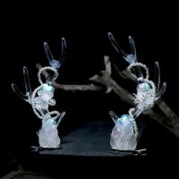 龙角发夹一对 原创设计汉服发饰古风蛟龙鳞片发夹一对鹿角cos配饰拍摄道具走秀