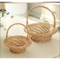 原色 小 六一儿童舞蹈花篮手提花篮结婚花童喜糖篮子婚庆道具舞蹈演出道具