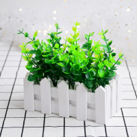 D款 栅栏尤加利 16cm栅栏花 尤加利玫瑰仿真花 淘宝饰品拍照道具拍摄背景摄影摆件