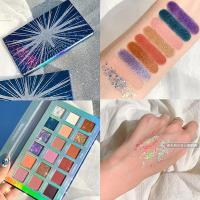 01#水星逆行 送3只马毛刷 18色眼影盘ins超火亮片闪粉珠光防水平价学生李佳琦哑光裸妆持久