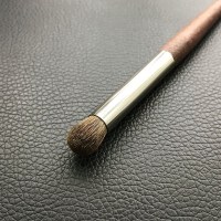 深棕色 小马毛 鼻侧影刷眼影刷圆头软毛小马毛鼻影刷眼部刷子动物毛化妆刷一支装