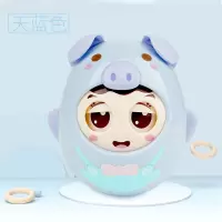 眨眼不倒翁天蓝色 儿童益智早教音乐不倒翁学爬玩具0婴幼儿宝宝1岁3-6-9-12个月以上