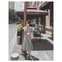 单件连衣裙(哺乳款) M 哺乳衣外出辣妈款春秋季气质显瘦碎花连衣裙马甲喂奶衣服两件套装