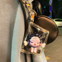 透明 泡泡玛特盲盒展示盒公仔娃娃乐高积木手办盒子收纳防尘透明放置盒