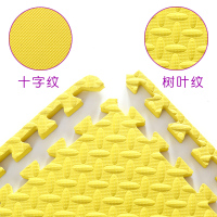 黄色 叶子纹30*30*1.0cm[20片]送20边条 加厚卧室榻榻米泡沫地垫拼接家用儿童爬爬行垫客厅地板防滑垫子60