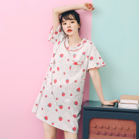 灰色 L 米度丽哺乳睡裙孕妇睡衣夏季薄款5月份产后月子服家居裙喂奶衣服