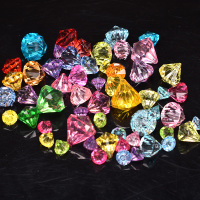 黑色 儿童手工水晶宝石玩具礼物大号小孩漂亮梦幻首饰盒小女孩配饰盒装