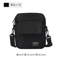 黑色小号(时尚版有logo标) 木村耀司斜挎包潮牌迷你男士背包潮小包男轻便简约单肩包休闲挎包
